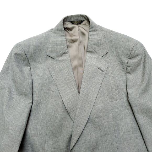 Vintage Adams Row Blazer Jacket Sport Coat Tan Career Office 46x31 - Picture 2 of 13